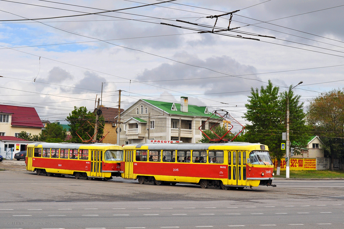 Волгоград, Tatra T3SU (двухдверная) № 2645; Волгоград, Tatra T3SU (двухдверная) № 2660