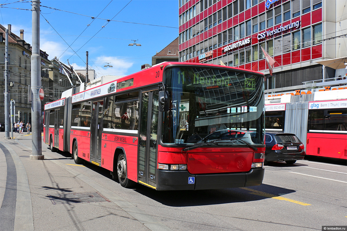 Берн, Hess SwissTrolley 2 (BGT-N1) № 20 Берн, Hess SwissTrolley 2 (BGT-N1) № 20