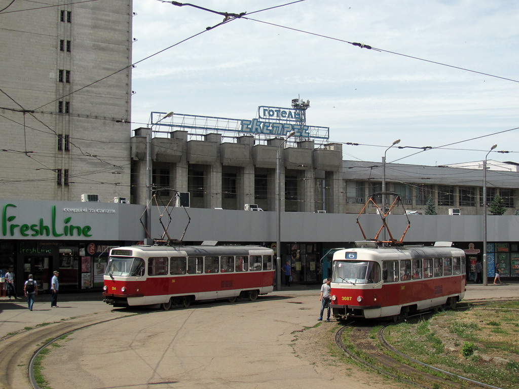 Харьков, Tatra T3SUCS № 304; Харьков, Tatra T3SUCS № 3087