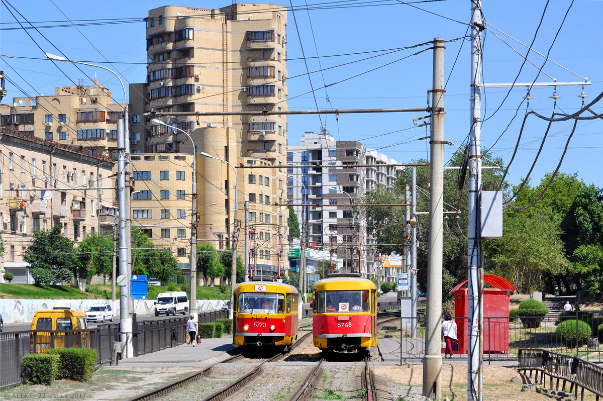 Volgograd, Tatra T3SU # 5748; Volgograd, Tatra T3SU # 5773