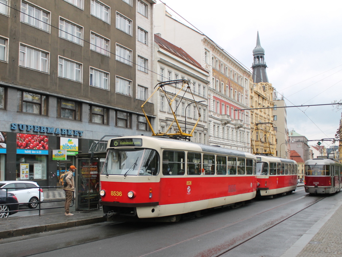 Прага, Tatra T3R.P № 8536