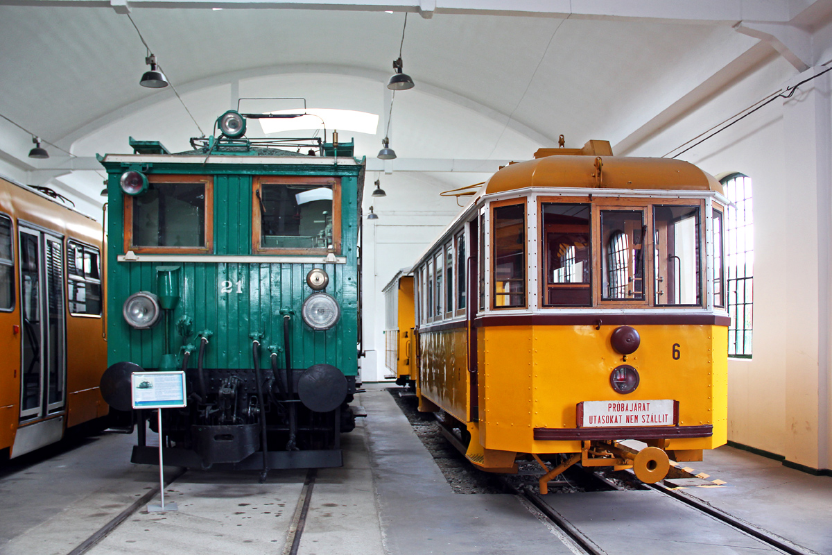 Будапешт, Электровоз № 21 (L 21); Будапешт, BKVT J1 № 6; Будапешт — Музеи