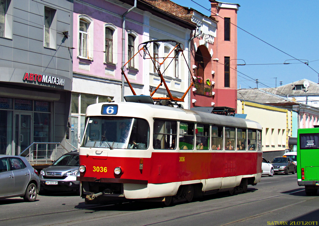 Харьков, Tatra T3A № 3036