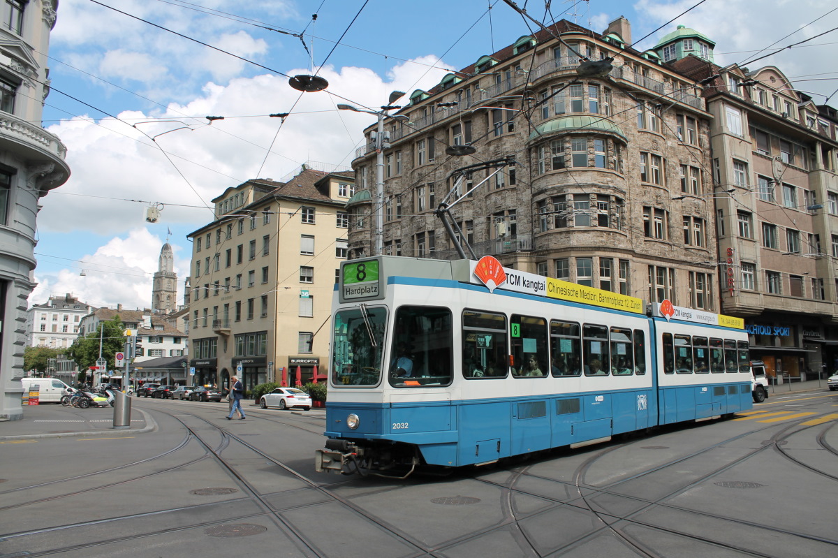 Цюрих, SWS/SWP/BBC Be 4/6 "Tram 2000" № 2032