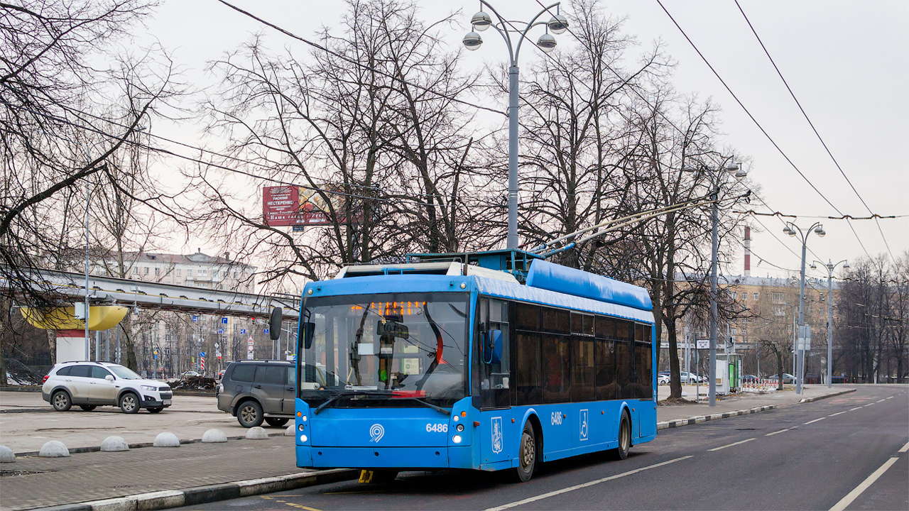 Москва, Тролза-5265.00 «Мегаполис» № 6486 Москва, Тролза-5265.00 «Мегаполис» № 6486