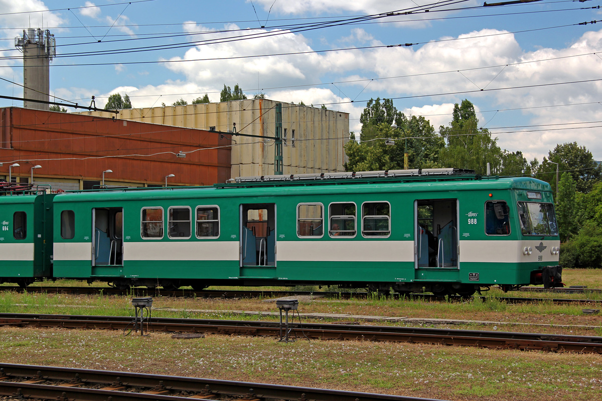 ბუდაპეშტი, LEW M X A № 988; ბუდაპეშტი — Local railway (HÉV); ბუდაპეშტი — Tram depots