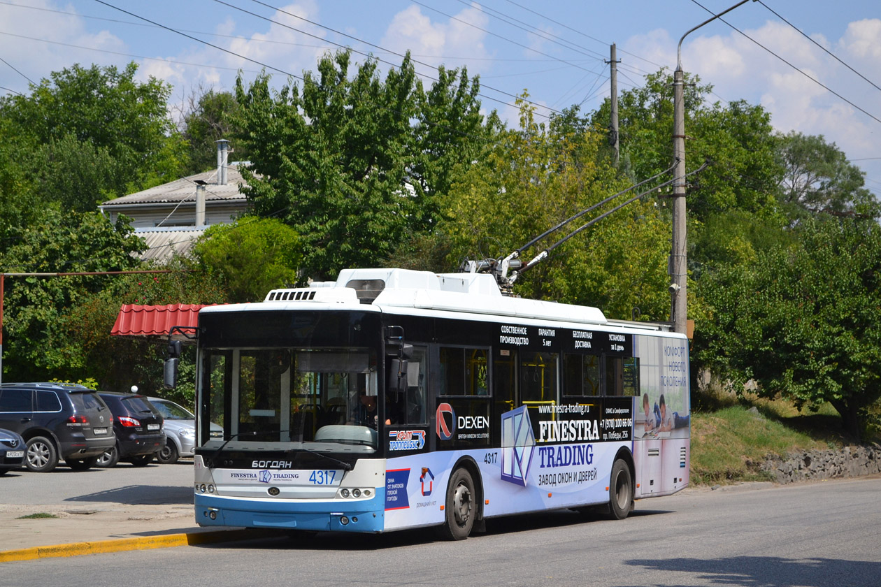 Crimean trolleybus, Bogdan T70110 # 4317