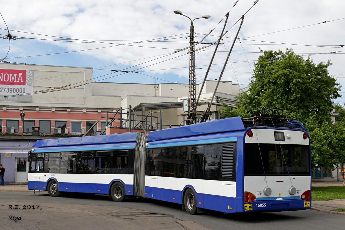 Рига, Solaris Trollino II 18 Ganz № 16055