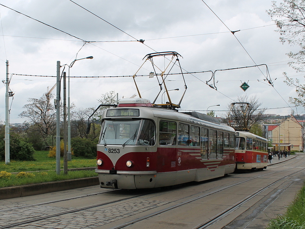 Прага, Tatra T3R.PLF № 8253