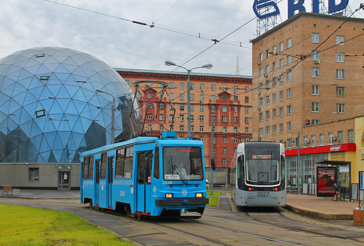 Москва, 71-134А (ЛМ-99АЭ) № 3030; Москва, 71-414 (Pesa Fokstrot) № 3527