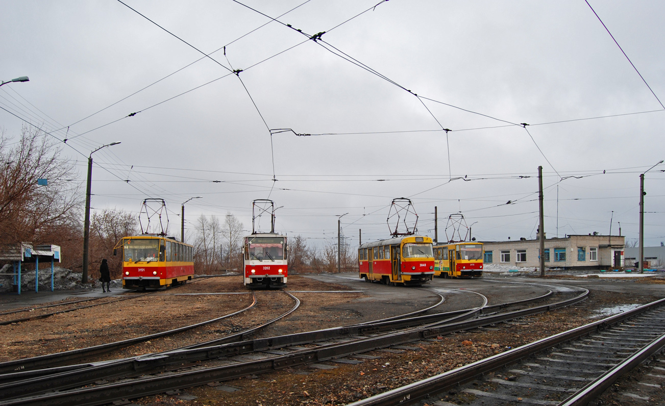 Барнаул, Tatra T6B5SU № 3151; Барнаул, Tatra T6B5SU № 3202; Барнаул, Tatra T3SU № 3048; Барнаул — Конечные станции и разворотные кольца