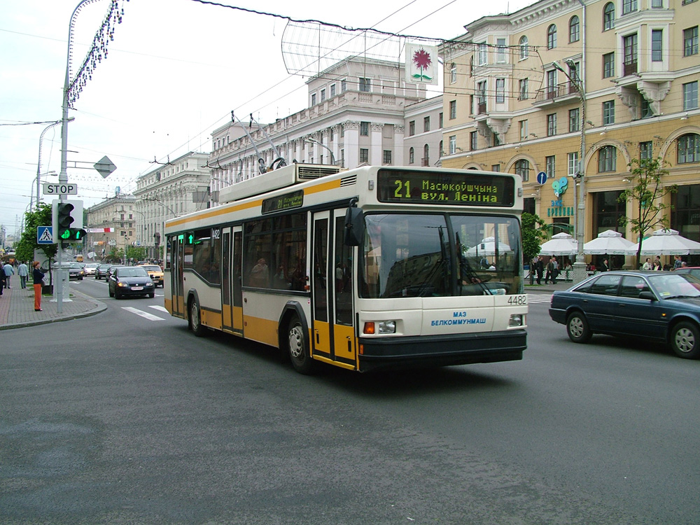 Mińsk, BKM 221 Nr 4482; Mińsk — Abandoned trolleybus lines