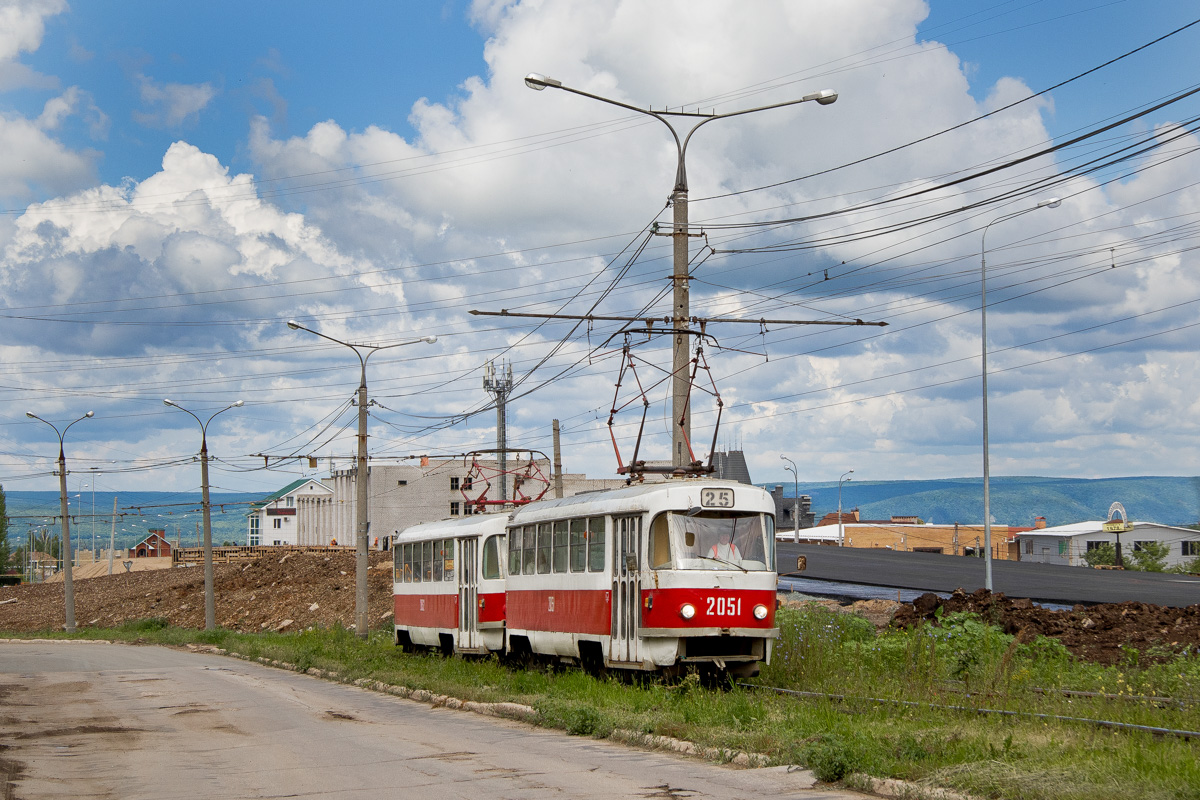 Самара, Tatra T3SU (двухдверная) № 2051