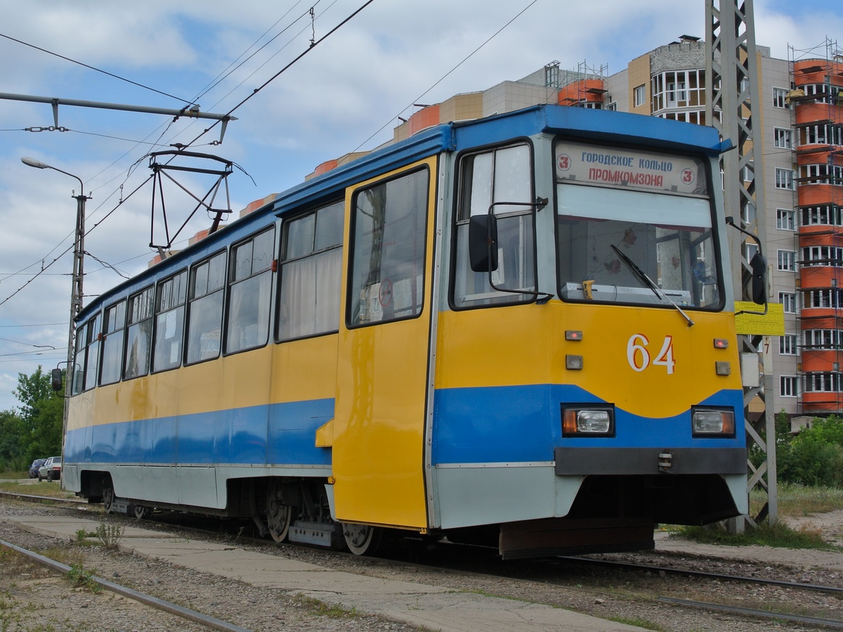 Старый Оскол, 71-605 (КТМ-5М3) № 64; Старый Оскол — Нестандартные схемы окраски