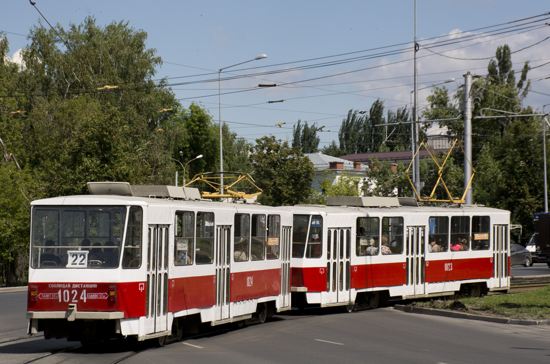 Самара, Tatra T6B5SU № 1024