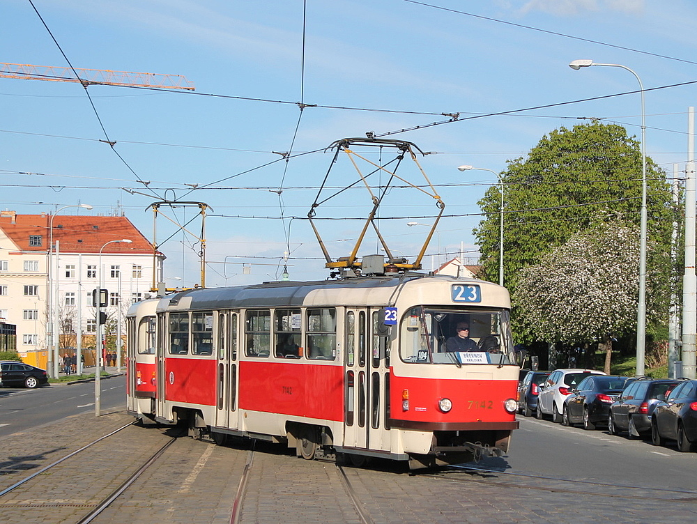 Прага, Tatra T3SUCS № 7142