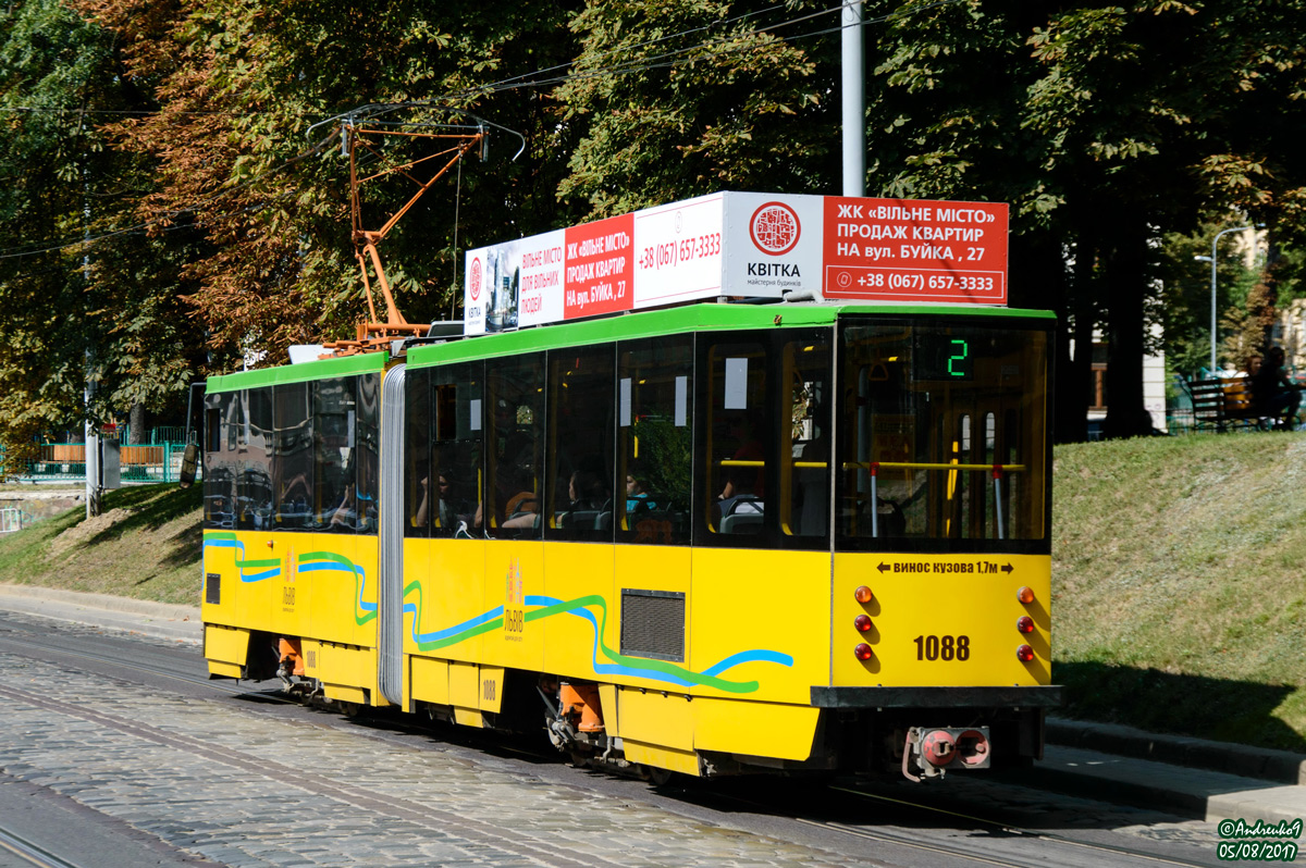 Львов, Tatra KT4SU № 1088