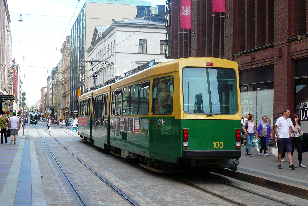 Хельсинки — Эспоо, Valmet MLNRV2 № 100 Хельсинки — Эспоо, Valmet MLNRV2 № 100