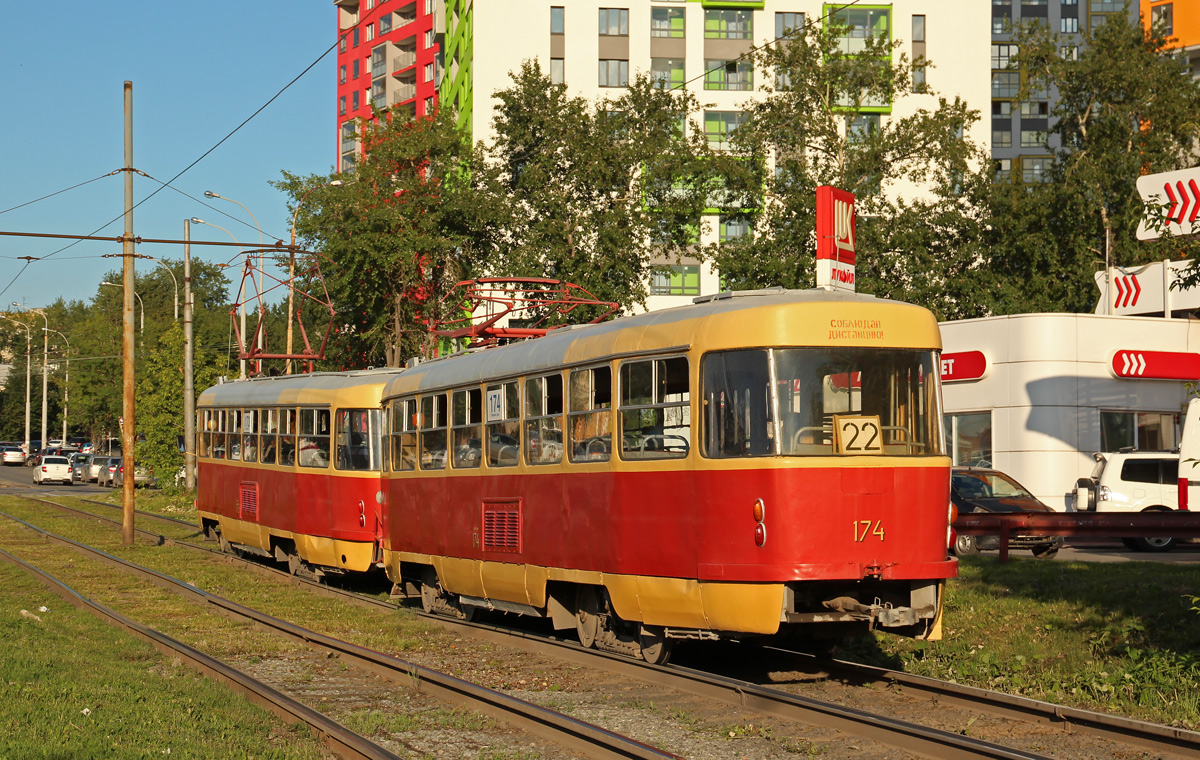Yekaterinburg, Tatra T3SU # 174