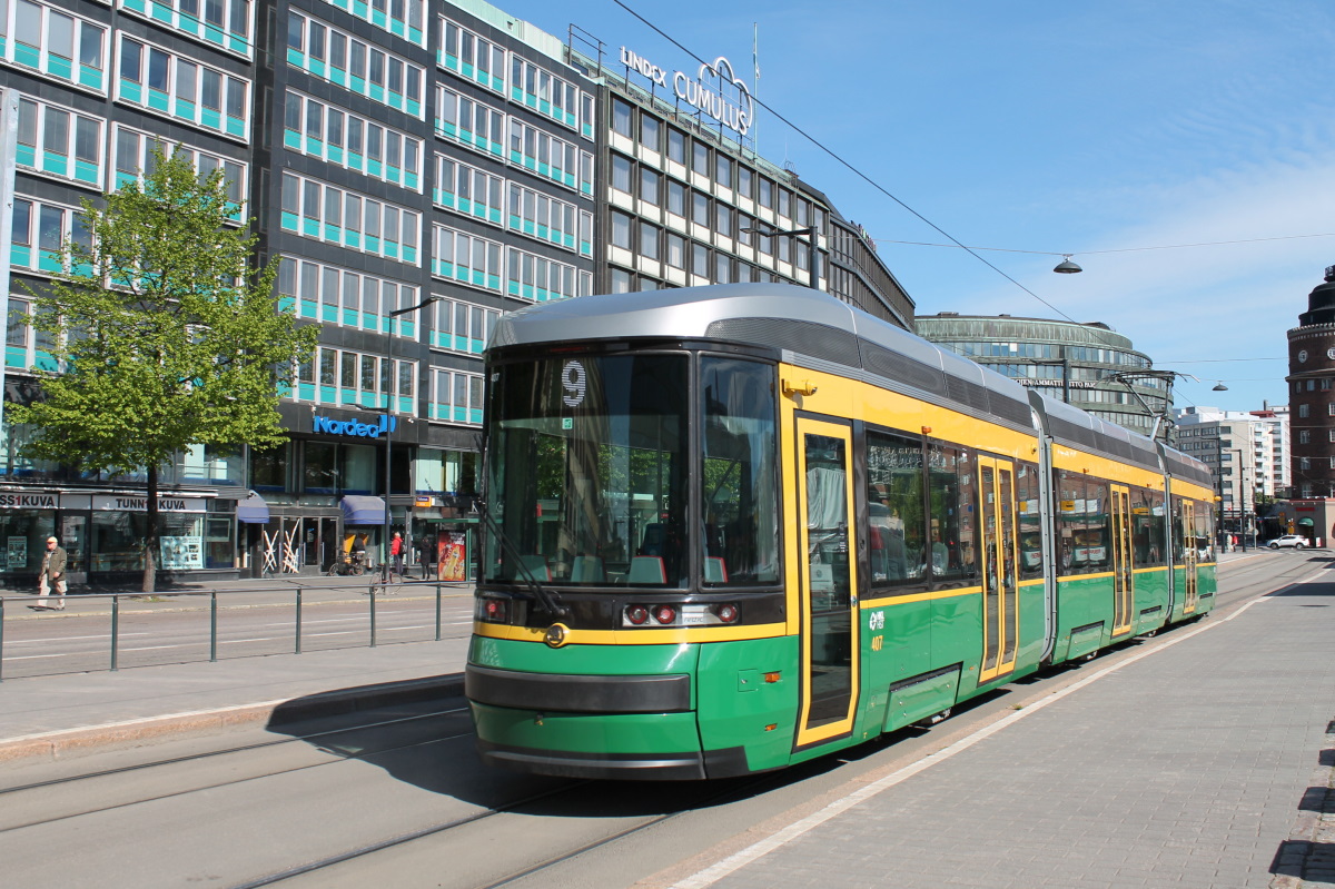 Хельсинки — Эспоо, Škoda ForCity Smart Artic MLNRV3 № 407