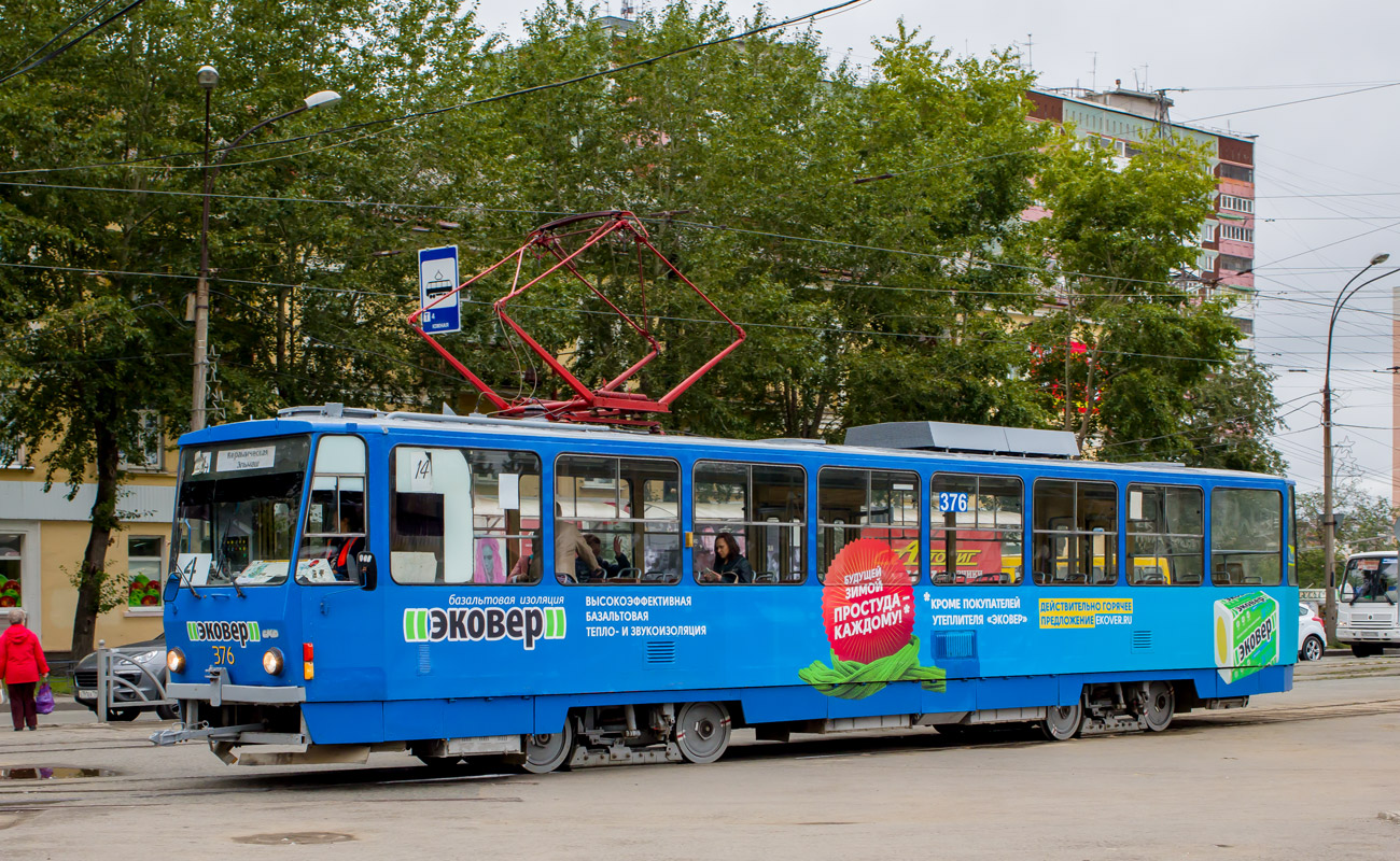 Екатеринбург, Tatra T6B5SU № 376