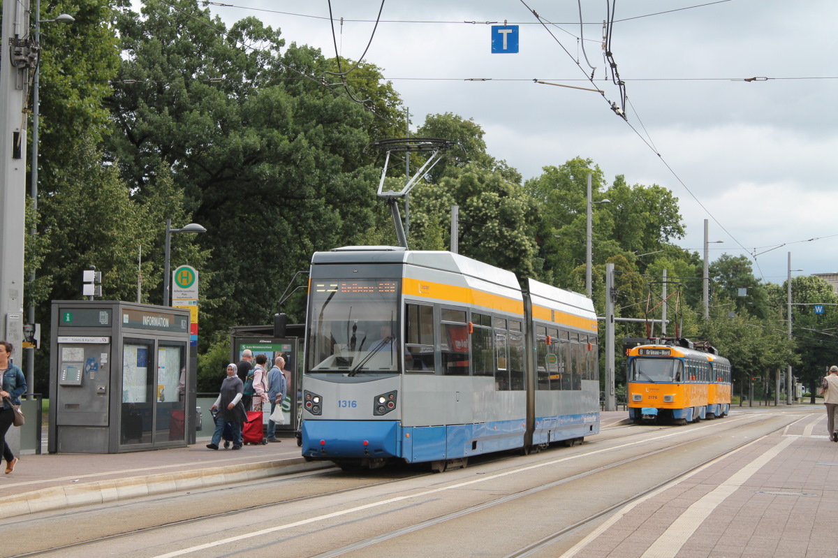 Лейпциг, Leoliner Fahrzeug-Bau Leipzig NGTW6L № 1316