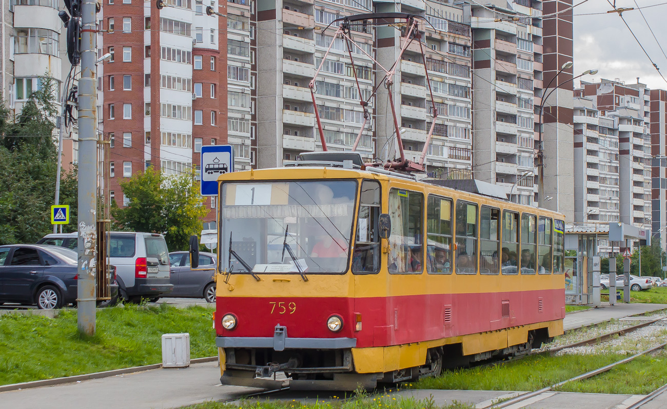 Екатеринбург, Tatra T6B5SU № 759