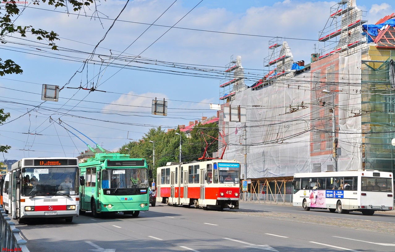 Калининград, ЗиУ-682Г-016.04 № 170; Калининград, Tatra KT4SU № 412