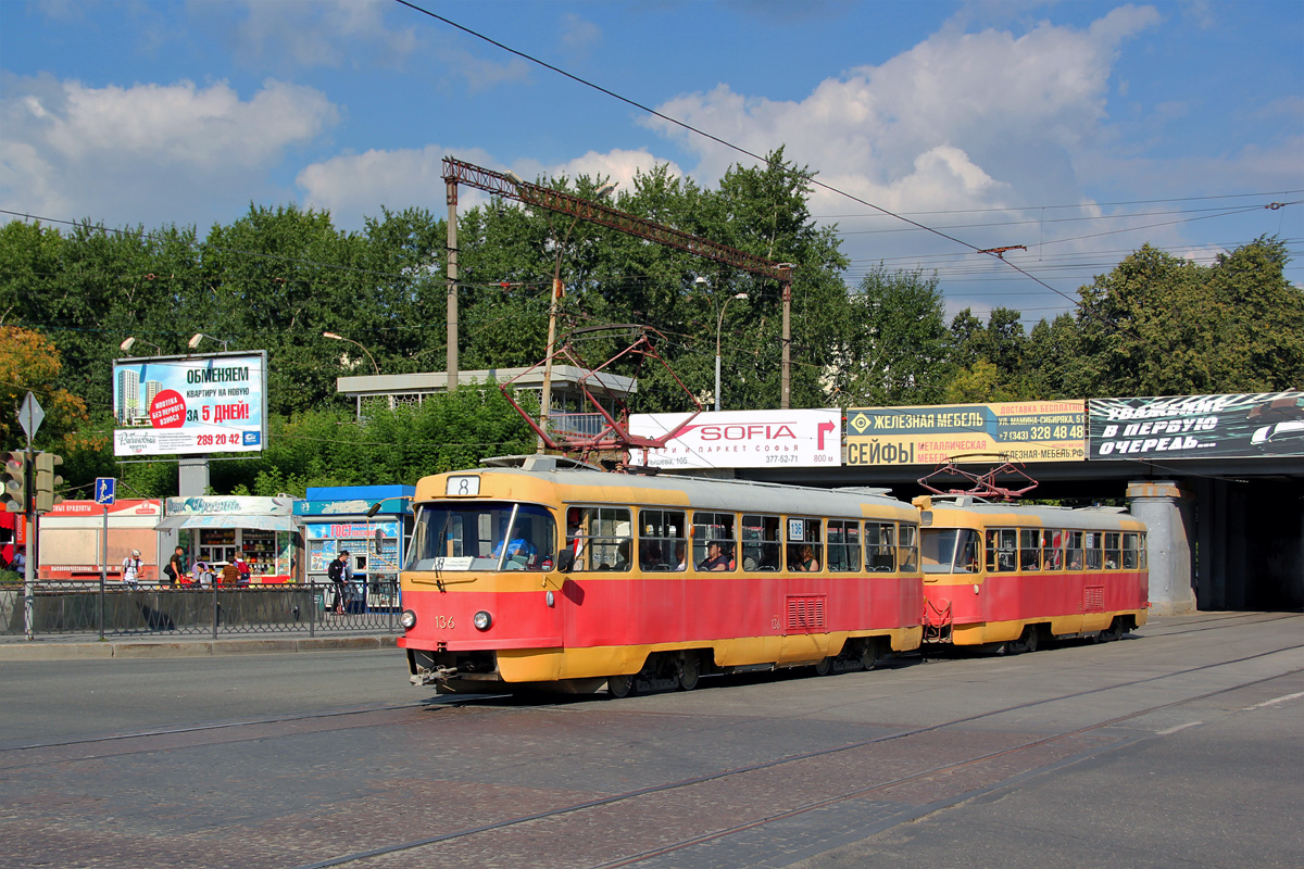 Екатеринбург, Tatra T3SU № 136
