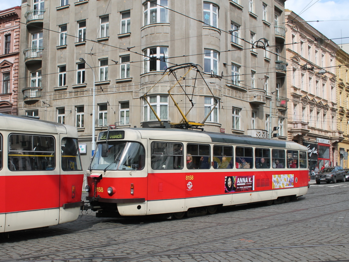 Прага, Tatra T3R.PV № 8158