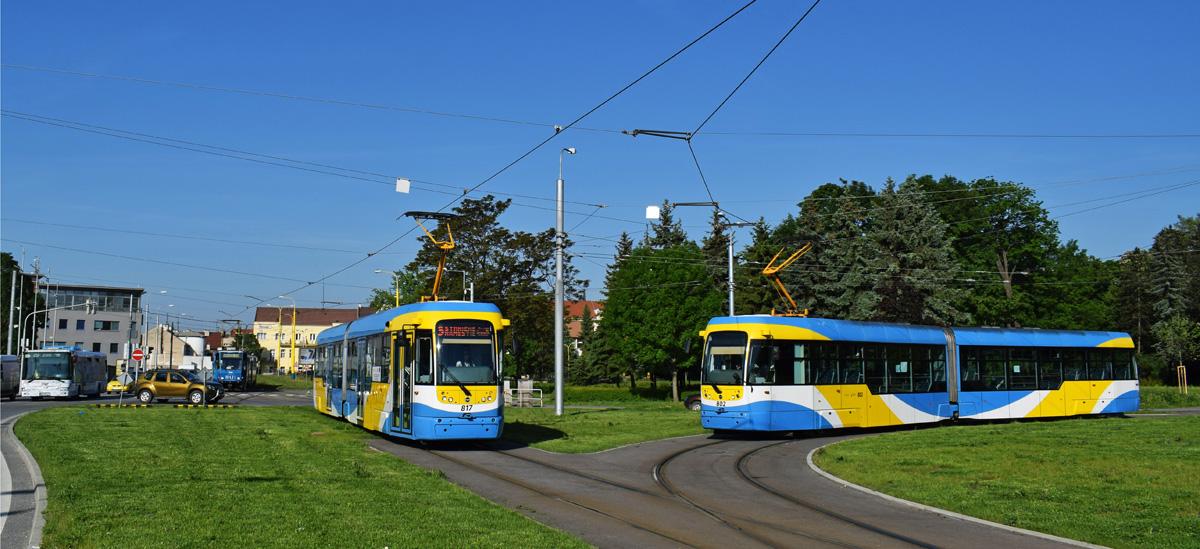 Кошице, Vario LF2+ № 802; Кошице, Vario LF2+ № 817