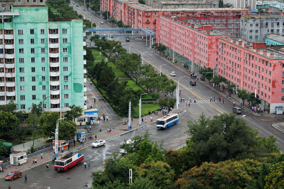Pyongyang — End station of routes; Pyongyang — Trolleybus Lines and Infrastructure