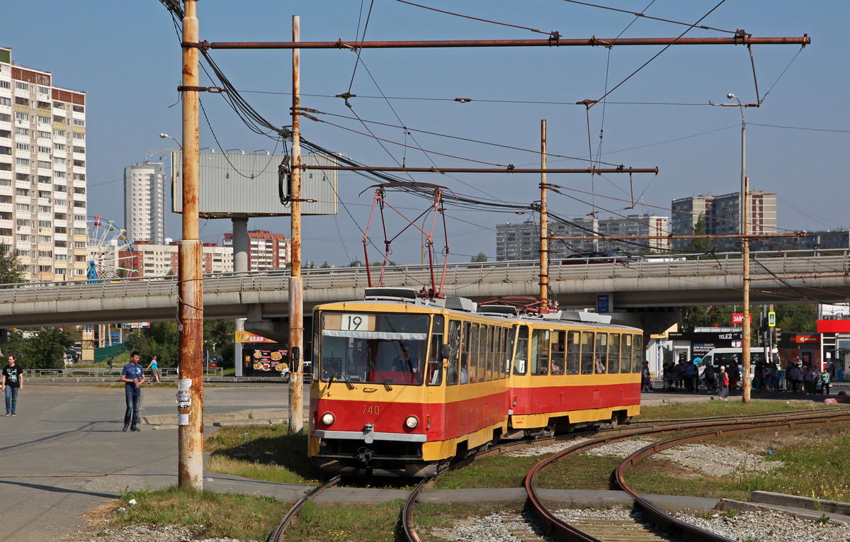 Екатеринбург, Tatra T6B5SU № 740