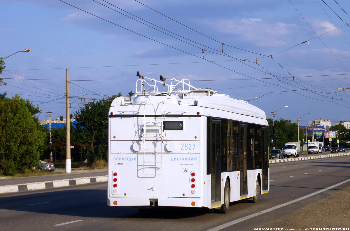 Крымский троллейбус, Тролза-5265.03 «Мегаполис» № 2827; Крымский троллейбус — Движение троллейбусов без КС (автономный ход)