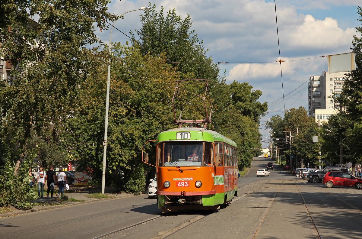 Екатеринбург, Tatra T3SU (двухдверная) № 493