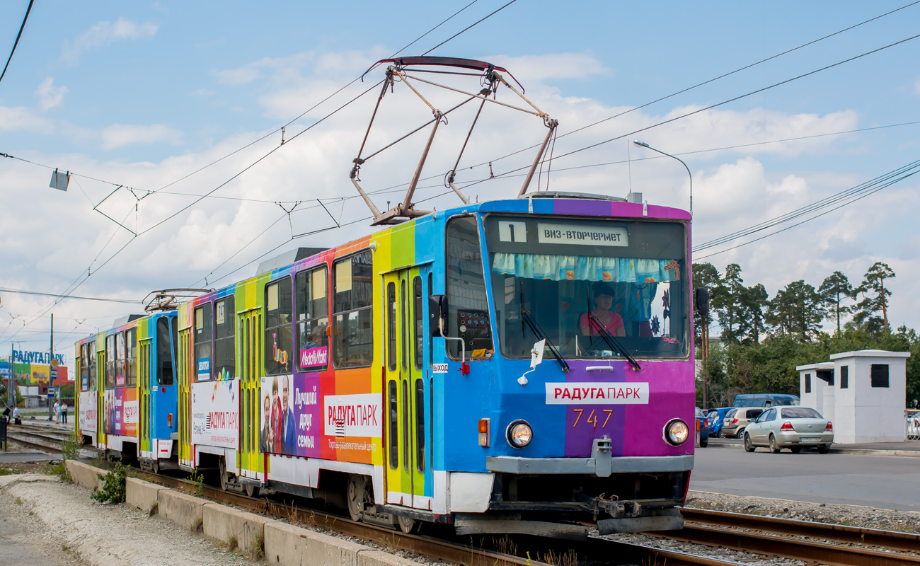 Екатеринбург, Tatra T6B5SU № 747