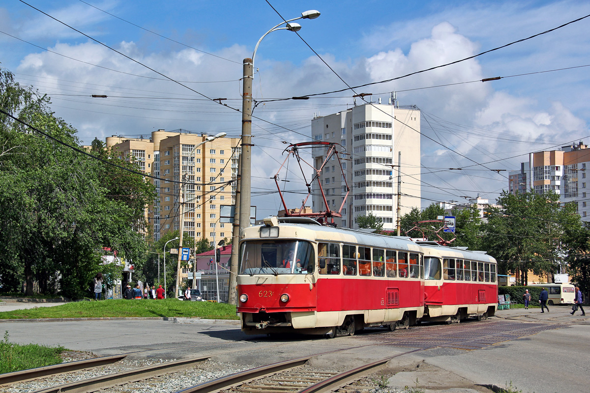 Екатеринбург, Tatra T3SU (двухдверная) № 623