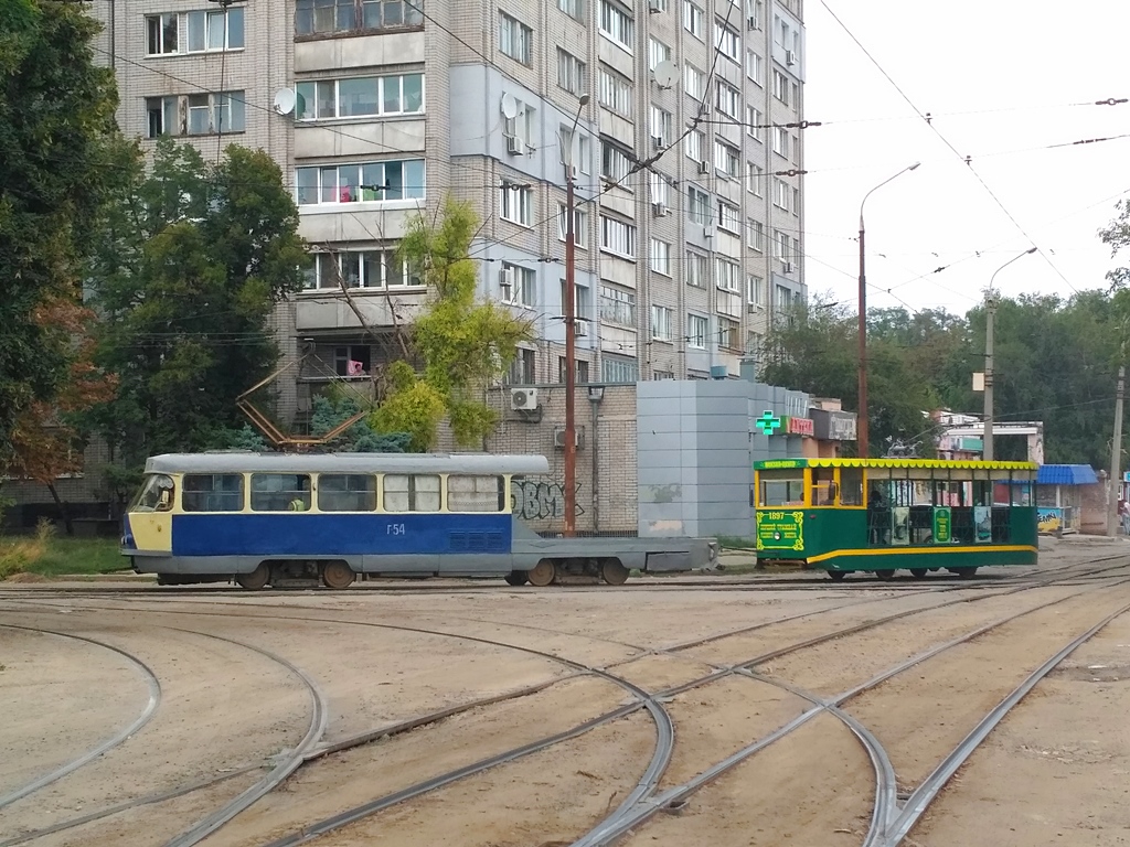 დნიპრო, Tatra T3SU (2-door) № Г-54; დნიპრო, 2-axle motor car № 001