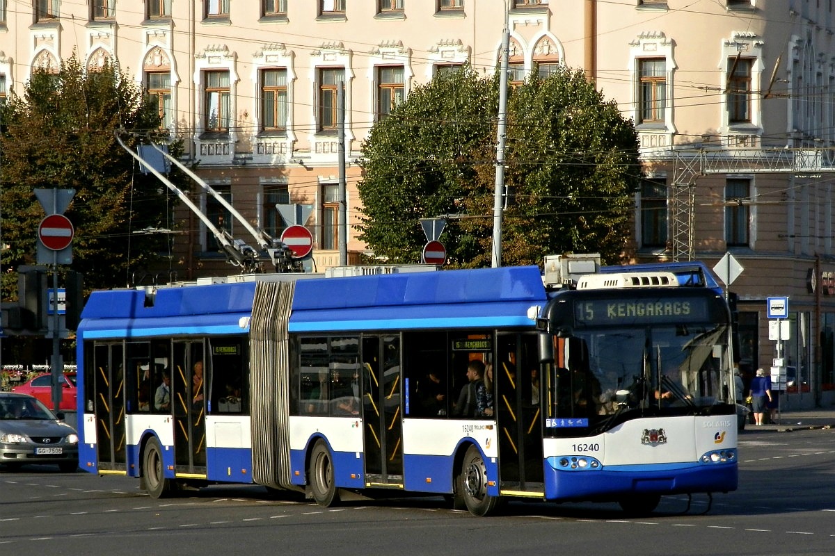 Рига, Solaris Trollino II 18 Ganz № 16240