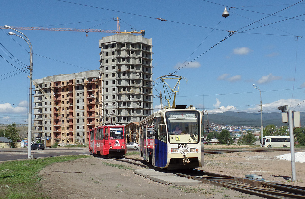 Улан-Удэ, 71-605А № 52; Улан-Удэ, 71-619КТ № 97