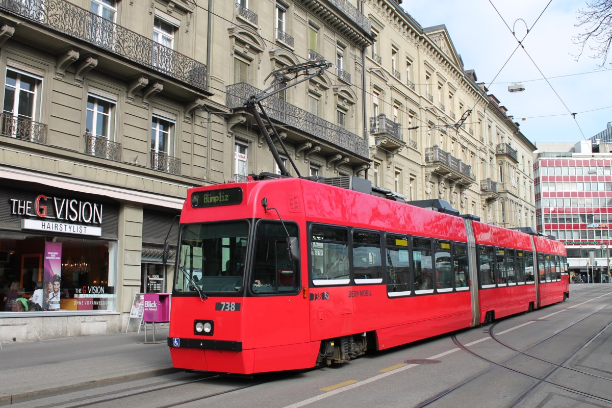 Берн, ACMV/ABB/Duewag Be 4/8 № 738