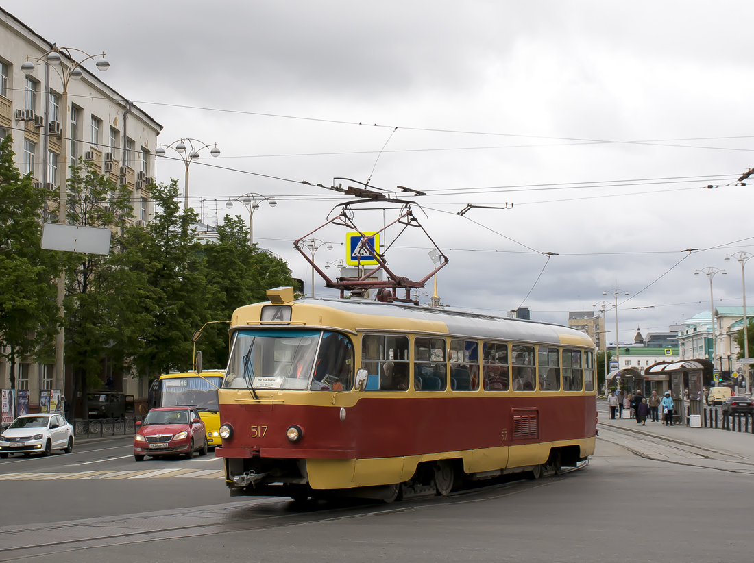Екатеринбург, Tatra T3SU (двухдверная) № 517
