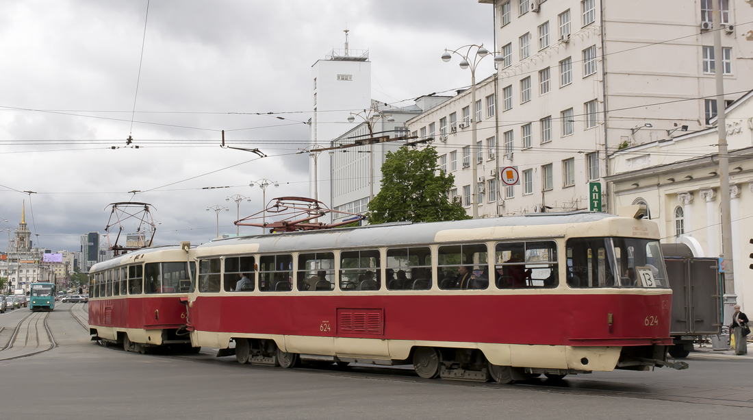 Екатеринбург, Tatra T3SU (двухдверная) № 624