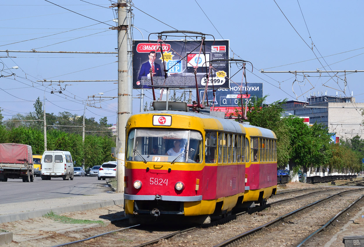 Волгоград, Tatra T3SU № 5824