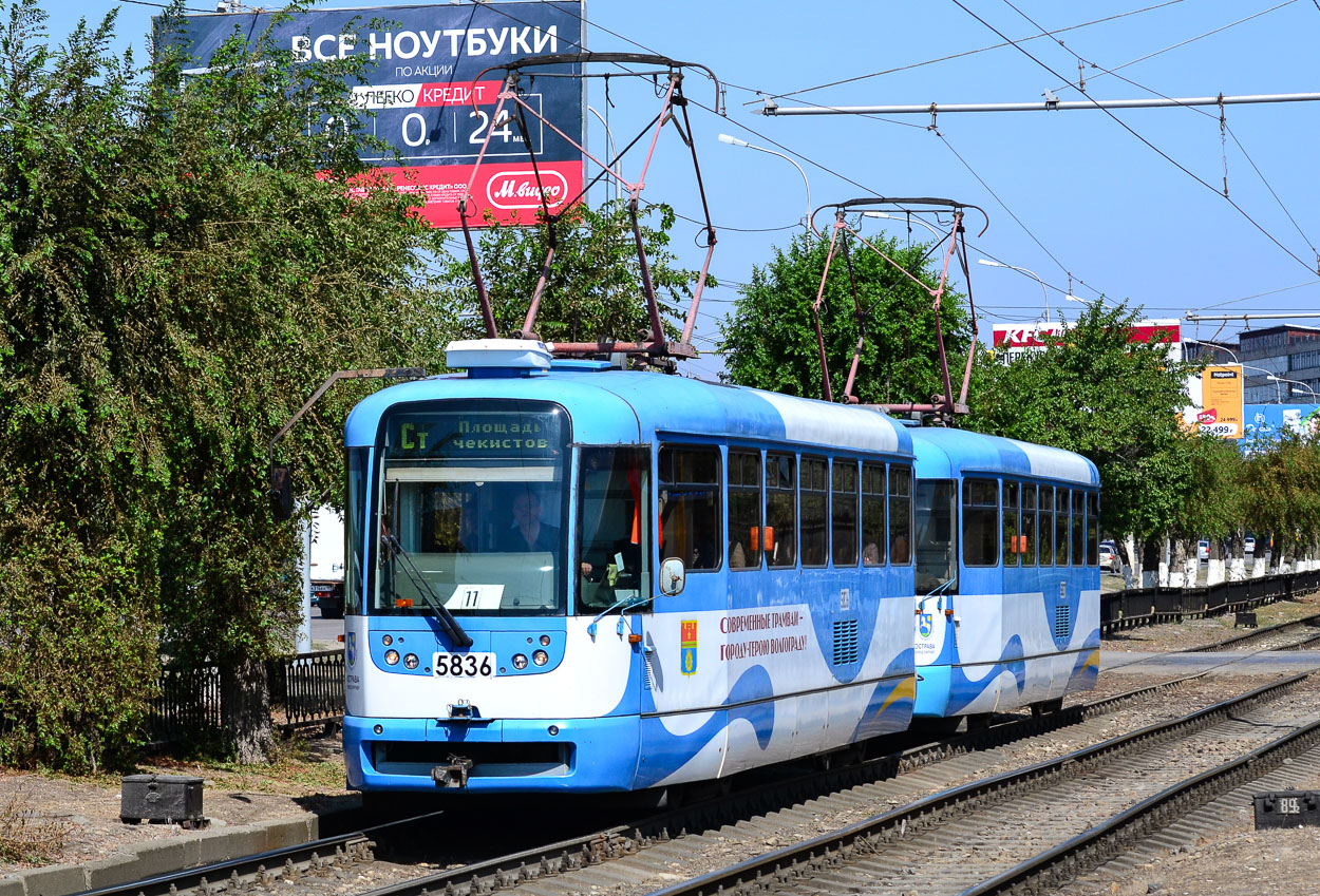 Волгоград, Tatra T3R.PV № 5836