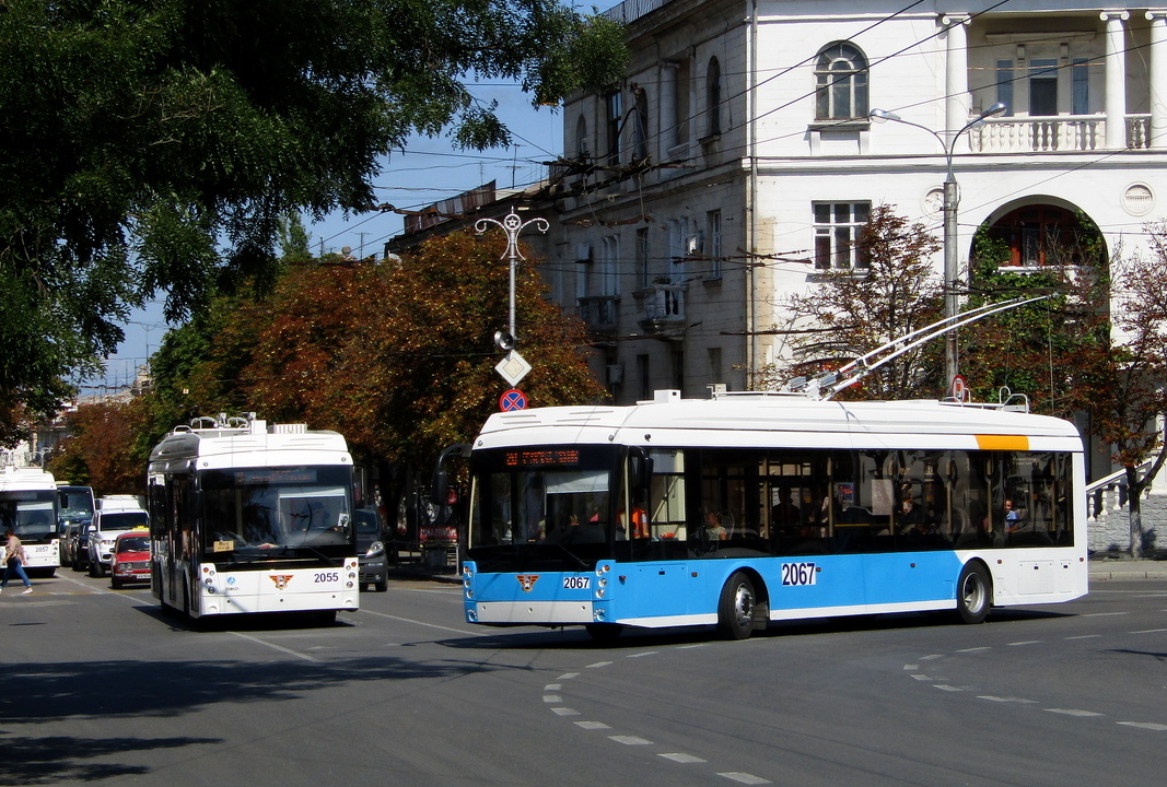 Севастополь, Тролза-5265.02 «Мегаполис» № 2055; Севастополь, Тролза-5265.02 «Мегаполис» № 2067