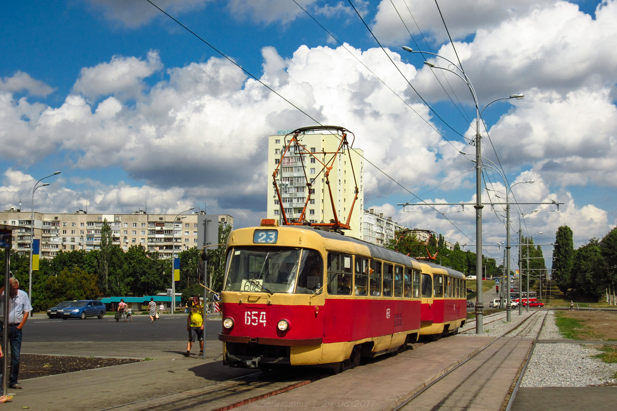 Харьков, Tatra T3SU № 654