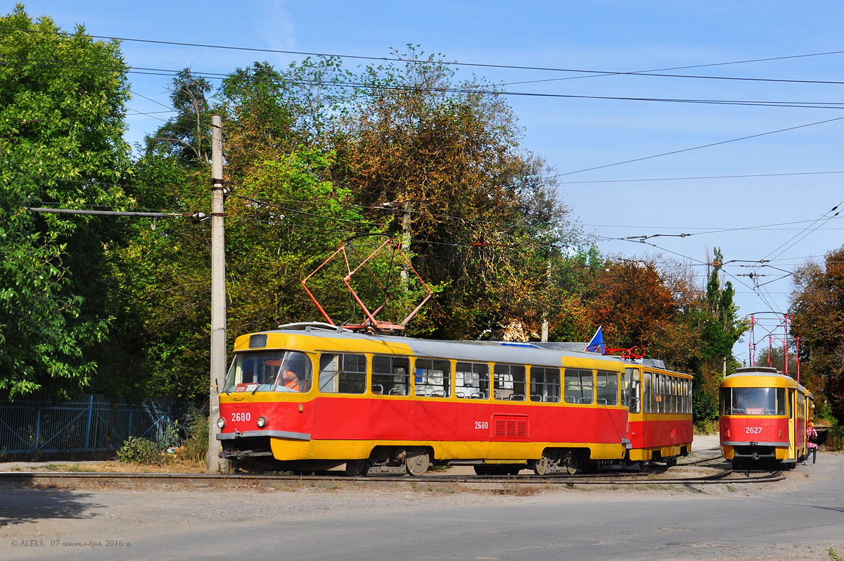 Волгоград, Tatra T3SU (двухдверная) № 2680