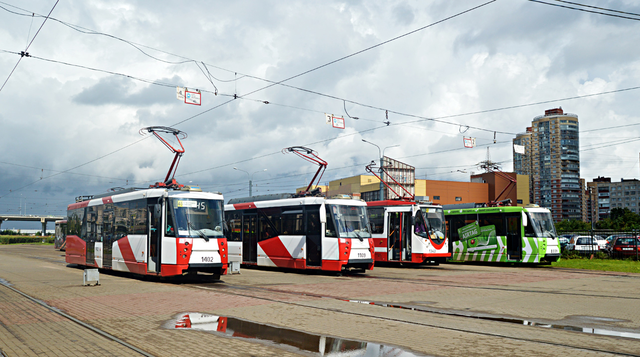 Санкт-Петербург, 71-153 (ЛМ-2008) № 1402; Санкт-Петербург — Конечные станции и разворотные кольца
