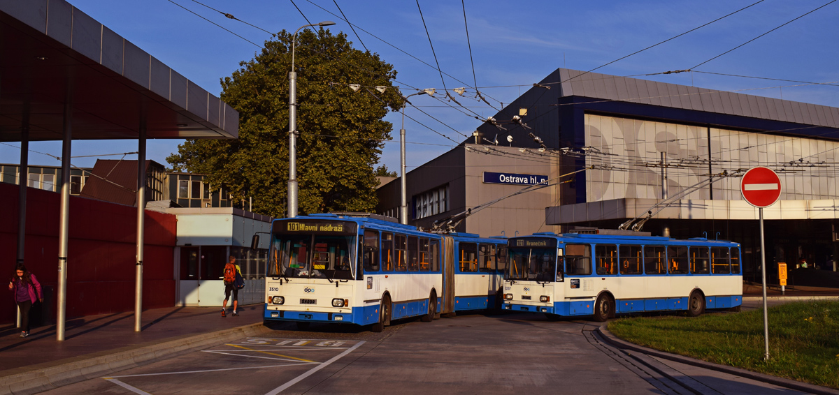 Ostrava, Škoda 14TrM Nr. 3257; Ostrava, Škoda 15TrM Nr. 3510; Ostrava — Celebration of the 65th anniversary of the operation of trolleybuses in Ostrava